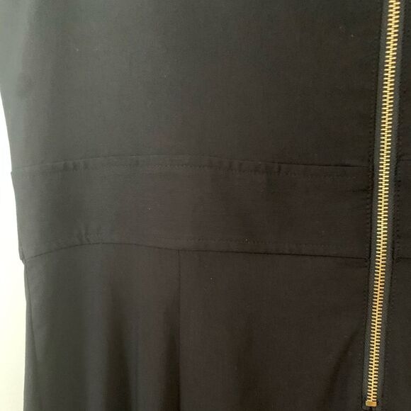 Style&Co black sleeveless midi dress, mid back zipper, mock front zippers, 18 - Picture 8 of 8